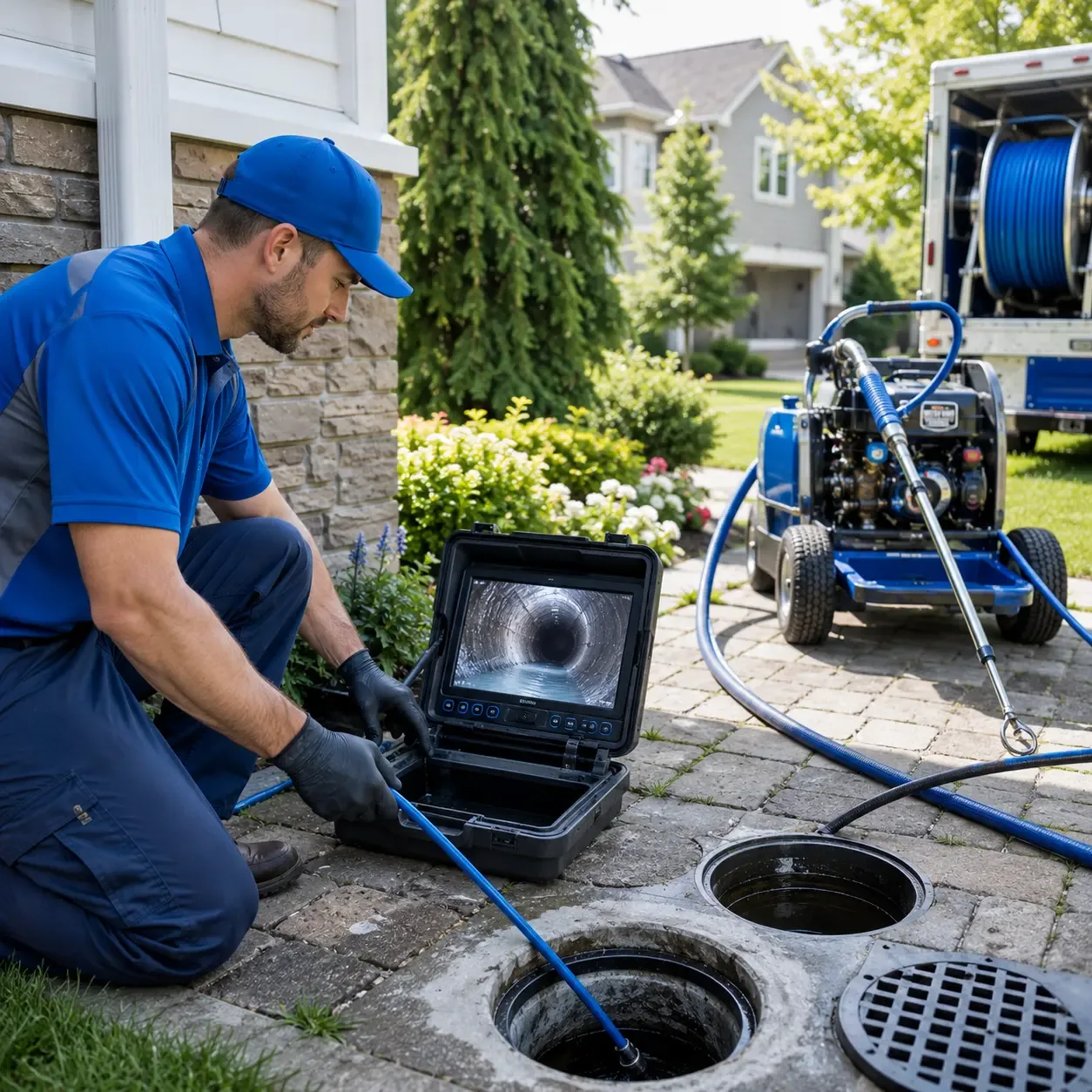 Outdoor drain cleaning professionals serving Iron Mountain, MI