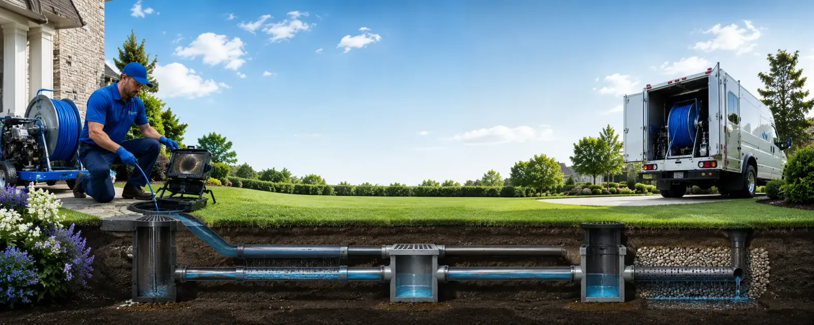 Outdoor drain cleaning information for Iron Mountain, MI